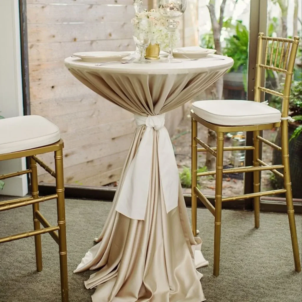 cocktail table covers satin polyester thick round table cloth hotel wedding banquet party tablecloths wholesale 80x110cm